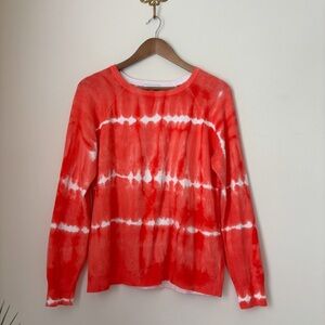 J. Society Tie Dye Crew Neck Sweater Large Coastal Grandma